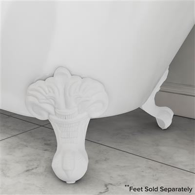 Mortlake 1500 x 740 x 610mm (435mm Depth) Freestanding Bath - White