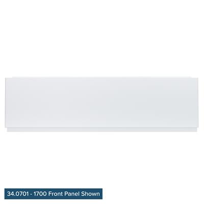 Diamante 800 end panel 800x450-575mm - White