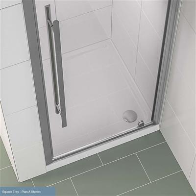 Vantage Plan A 700mm x 700mm Square Shower Tray - White