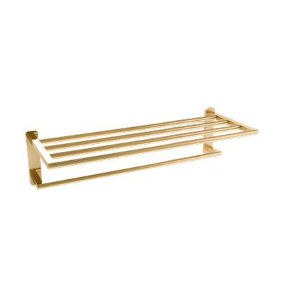 Asti Towel Shelf - Brushed Brass