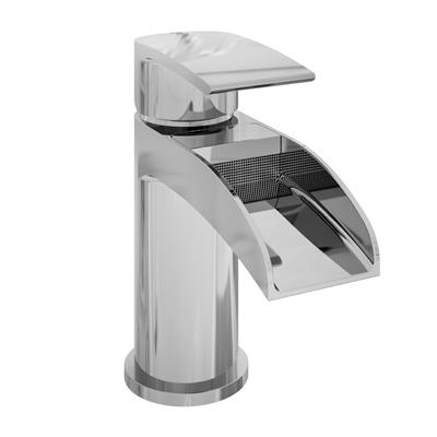 Aston PVD Coated Basin Mono Tap with Waste Chrome