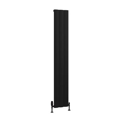 Tordino 1800 x 280 Aluminium Radiator Matt Black