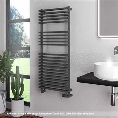 Rowsham 1800 x 500mm Towel Rail Matt Anthracite