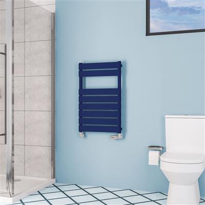 Deddington 800 x 500 Towel Rail Matt Cobalt Blue