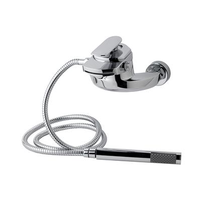 Falmouth Wall Mounted Bath Shower Mixer (BSM) Tap with Handset Chrome