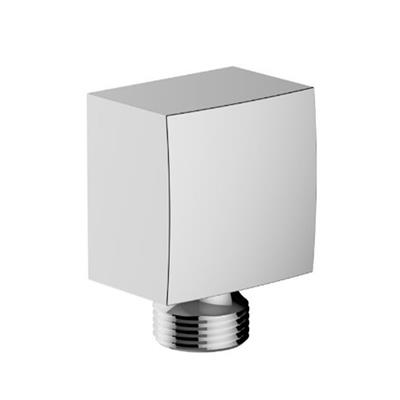 Square Outlet Elbow - Chrome