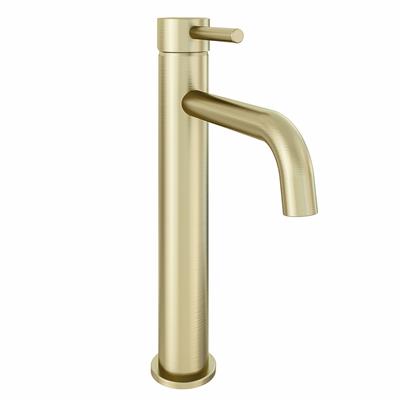 Meriden Extended Basin Mono Tap with Waste Brushed Brass