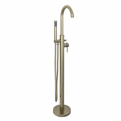 Meriden Floor Standing Single Level Bath Shower Mixer (BSM) Tap - Brushed Brass