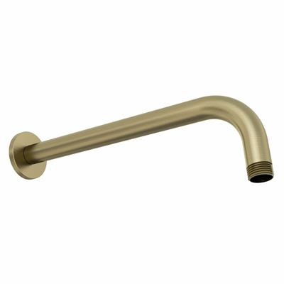 Meriden 390mm Wall Mounted Shower Arm - Brushed Brass