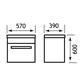 Oslo 58 wall hung unit with internal drawer