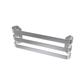 Curved Triple Towel Hanger 470mm Brushed Stainless Steel