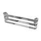 Curved Triple Towel Hanger 565mm Polished Stainless Steel