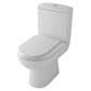 Dura Close Coupled WC Pan with Fixings - White