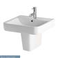 Crowthorne 56cm x 45cm 1 Tap Hole Ceramic Basin with Overflow - White