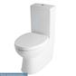Crowthorne Close Coupled Back To Wall WC Pan with Fixings - White