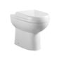 Dura High Level Back To Wall WC Pan with Fixings - White