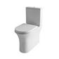 Northall High Level Close Coupled Back To Wall WC Pan with Fixings - White
