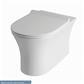 Northall High Level Back To Wall WC Pan with Fixings - White