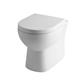 Farringdon Back To Wall WC Pan with Fixings - White