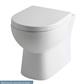 Farringdon Back To Wall Rimless WC Pan with Fixings - White