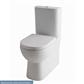 Farringdon Close Coupled Rimless WC Pan with Fixings - White