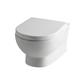 Farringdon Rimless Wall Hung WC Pan with Fixings - White