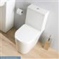 Metro Short Projection Close Coupled WC Pan with Fixings - White