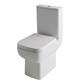 Bijou Comfort Height Close Coupled WC Pan - White