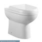 Dura Comfort Height Back To Wall Rimless WC Pan - White