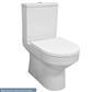 Kenley Close Coupled Rimless WC Pan with Fixings - White