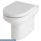Kenley Back To Wall Rimless WC Pan with Fixings - White