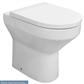 Kenley Comfort Height Back To Wall WC Pan with Fixings - White