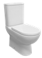 Osterley Comfort Height Back To Wall Eco Vortex WC Pan with Fixings - White