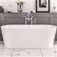 Lambeth 1590 x 740 x 560mm Freestanding Bath inc Waste - White