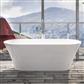 Charlton 1650 x 740 x 565mm Freestanding Bath inc Waste - White