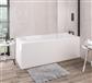 Biscay 1700 x 750 x 440mm Right Hand (RH) Straight 5mm Shower Bath - White