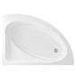 Lundy 1500 x 1040 x 420mm Left Hand (LH) Offset Corner 5mm Bath - White