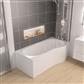 Shannon 1700 x 850 x 400mm Right Hand (RH) P-Shaped Beauforte Shower Bath - White