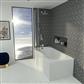 Shannon 1500 x 850 x 400mm Left hand (LH) P-Shaped Beauforte Shower Bath - White