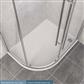 Vantage Plan F Left Hand (LH) 900mm x 760mm Offset Quadrant Shower Tray - White