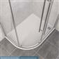 Vantage Plan F Left Hand (LH) 1200mm x 800mm Offset Quadrant Shower Tray - White