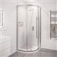 Vantage 2000 Easy Clean 800x800mm Single Door Quadrant Shower Enclosure - Chrome