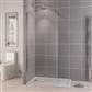 Vantage 2000 6mm Easy Clean 2000mm x 700mm Walk-In Shower Panel - Chrome