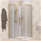 Corniche 2000 1200x800mm Right Hand Offset Quadrant Shower Enclosure - Brushed Brass