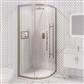 Vantage 2000 Easy Clean 800x800mm Quadrant Shower Enclosure - Brushed Brass