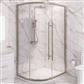 Vantage 2000 6mm Easy Clean 1400x760mm Offset Quadrant Shower Enclosure - Brushed Brass