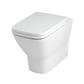 Wingrave Back To Wall WC Pan with Soft Close Seat - White