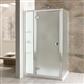 Volente 1850mm x 300mm Frosted Inline Shower Panel - Chrome