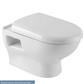Lisbon II Soft Close Toilet Seat for Wall Hung Pan - White