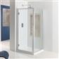 Corniche Easy Clean 1950mm x 800mm Side Panel with Towel Rail - Chrome